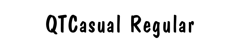 QTCasual Regular font preview