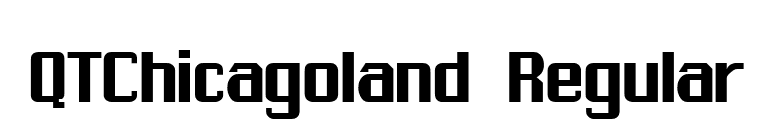 QTChicagoland Regular font preview