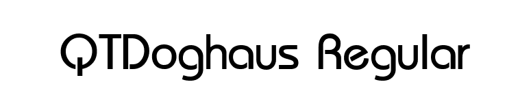 QTDoghaus Regular font preview
