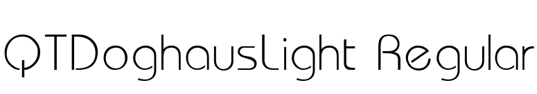 QTDoghausLight Regular font preview