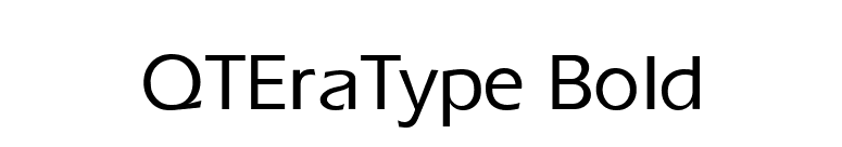 QTEraType Bold font preview