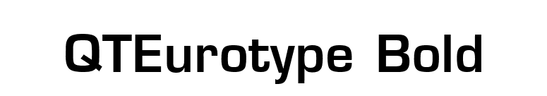 QTEurotype Bold font preview