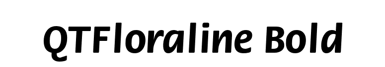 QTFloraline Bold font preview