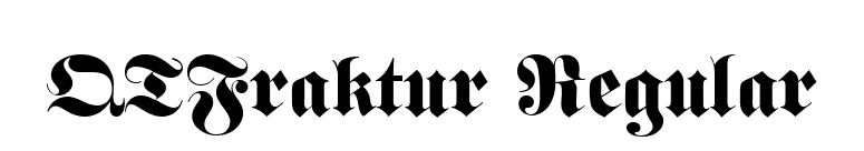 QTFraktur Regular font preview