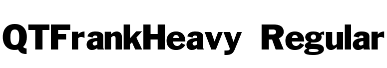 QTFrankHeavy Regular font preview