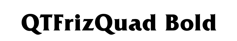 QTFrizQuad Bold font preview