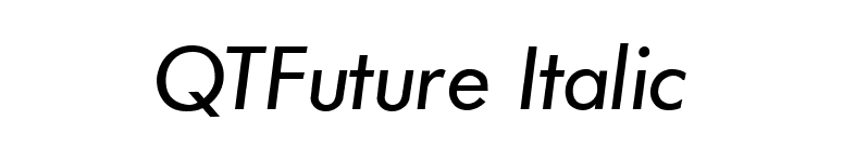 QTFuture Italic font preview