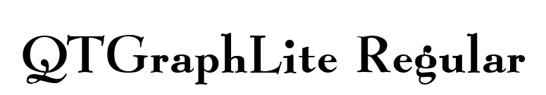 QTGraphLite Regular font preview