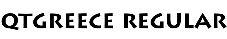 QTGreece Regular font preview