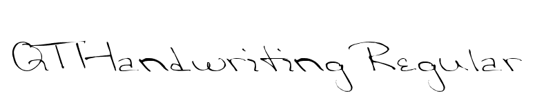QTHandwriting Regular font preview