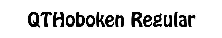 QTHoboken Regular font preview