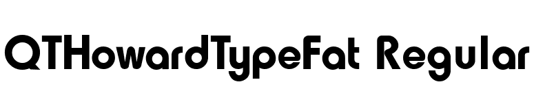 QTHowardTypeFat Regular font preview