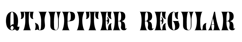 QTJupiter Regular font preview