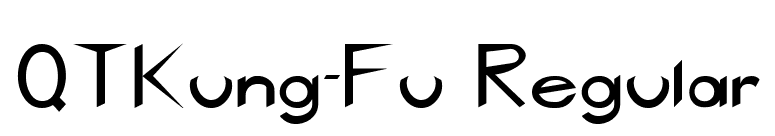 QTKung-Fu Regular font preview