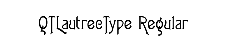 QTLautrecType Regular font preview