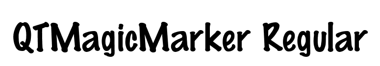 QTMagicMarker Regular font preview