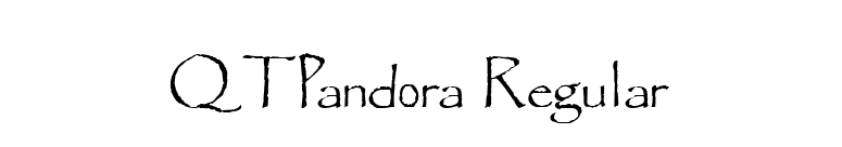 QTPandora Regular font preview