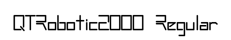 QTRobotic2000 Regular font preview