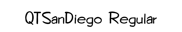QTSanDiego Regular font preview