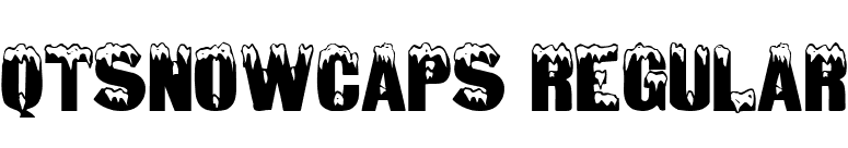 QTSnowCaps Regular font preview