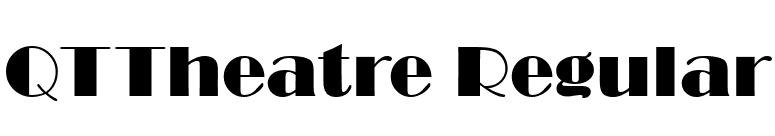 QTTheatre Regular font preview