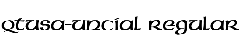 QTUSA-Uncial Regular font preview