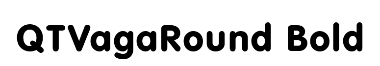 QTVagaRound Bold font preview