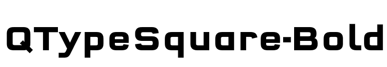QTypeSquare-Bold font preview