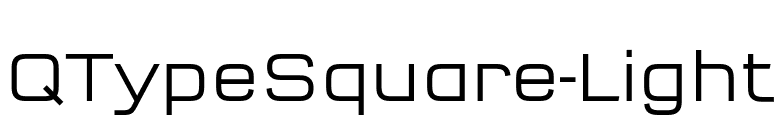 QTypeSquare-Light font preview