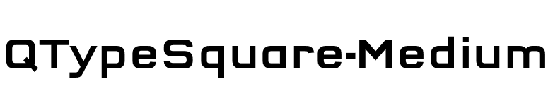 QTypeSquare-Medium font preview