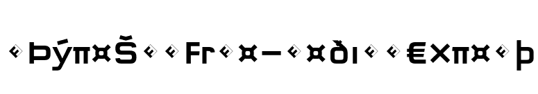 QTypeSquare-MediumExpert font preview