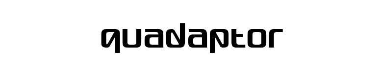 Quadaptor font preview