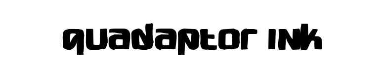 Quadaptor Ink font preview