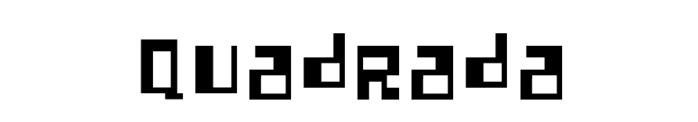 Quadrada font preview