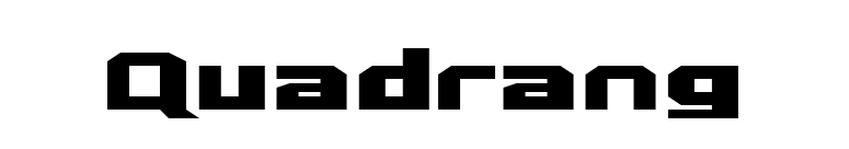 Quadrang font preview