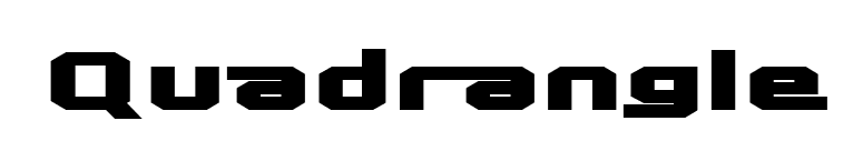 Quadrangle font preview