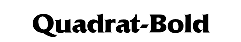 Quadrat-Bold font preview