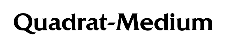Quadrat-Medium font preview
