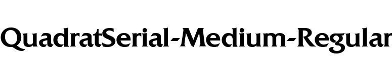 QuadratSerial-Medium-Regular font preview
