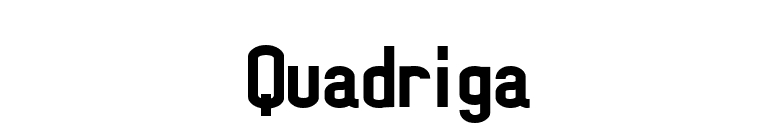 Quadriga font preview