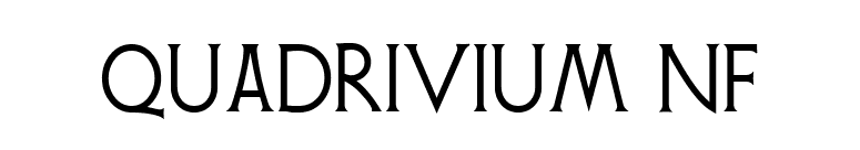 Quadrivium NF font preview