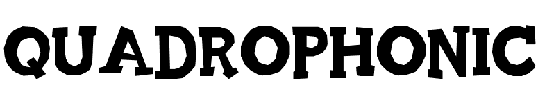 Quadrophonic font preview