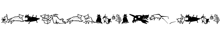 QuadruPetsEF-Cats font preview