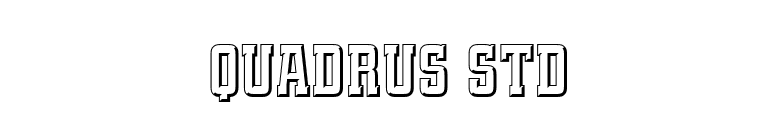 Quadrus Std font preview