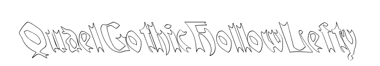 QuaelGothicHollowLefty font preview