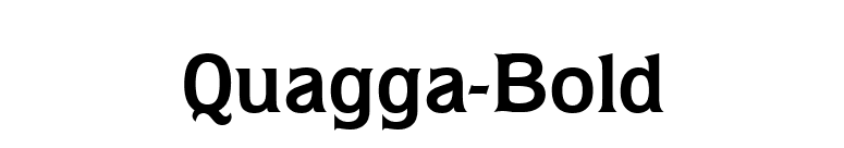Quagga-Bold font preview