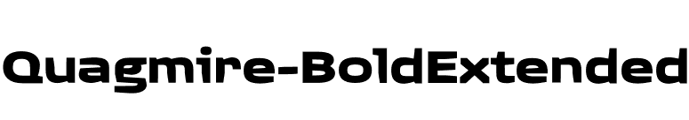 Quagmire-BoldExtended font preview