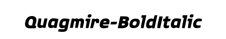Quagmire-BoldItalic font preview