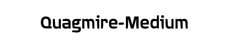 Quagmire-Medium font preview