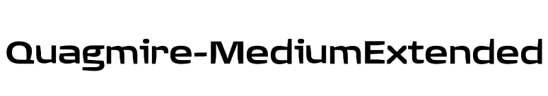 Quagmire-MediumExtended font preview